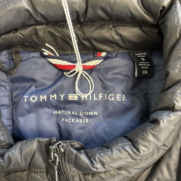 Tommy Hilfiger Men's Ultra Loft Lightweight Packable Puffer Jacket Navy Small - Picture 4 of 5